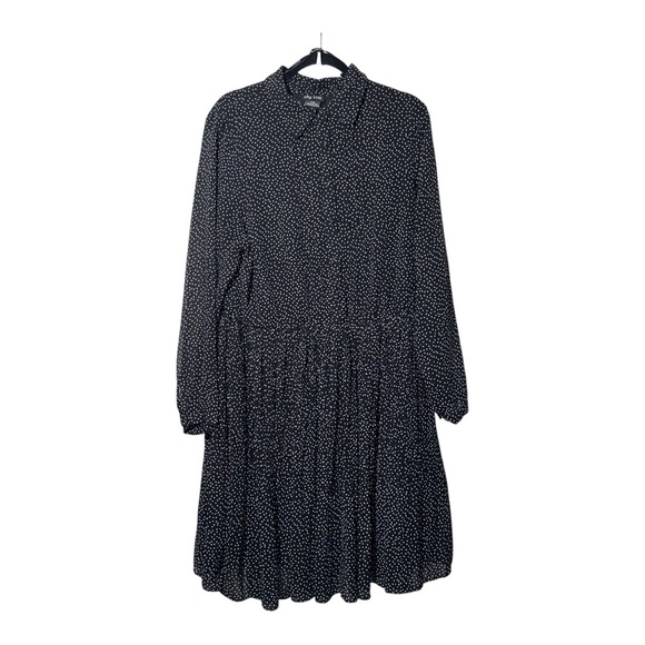 City Chic Dresses & Skirts - EUC CITY CHIC Black‎ and White Spotted Dress - Large/16